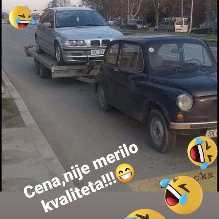 Fića na šlep vozilu